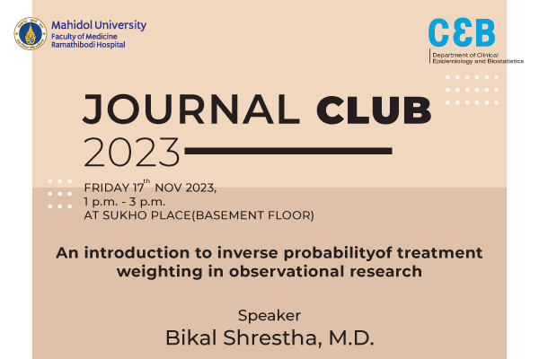 Journal Club 17 November 2023