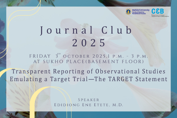 Journal Club 3 October 2025