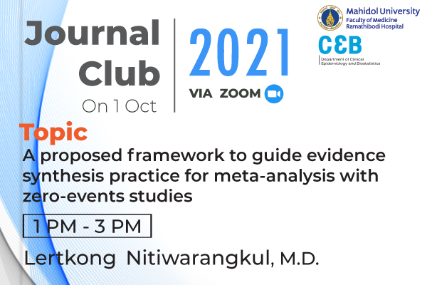 Journal Club 1 October 2021