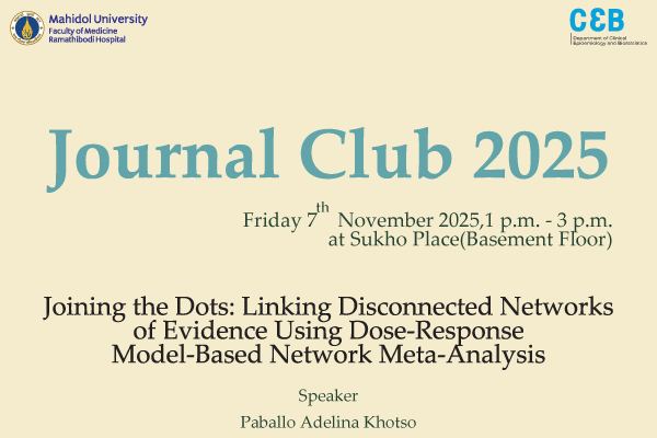 Journal Club 7 November 2025
