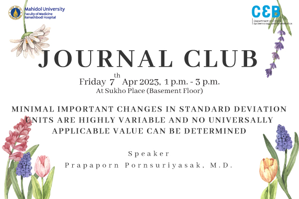 Journal Club 7 April 2023