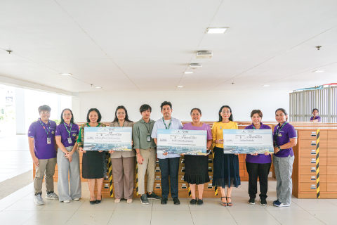 บริจาคครุภัณฑ์สำนักงาน จำนวน 14 รายการ ให้กับโรงเรียน 3 แห่ง