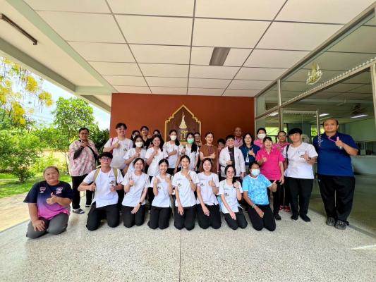 นักศึกษาชั้นปีที่ 4 หลักสูตรวิทยาศาสตรบัณฑิต สาขาวิชาความผิดปกติของการสื่อความหมาย สาขาวิชาเอกแก้ไขการพูด ฝึกปฏิบัติงานแบบบูรณาการ ณ สถานสงเคราะห์บ้านนนทภูมิ