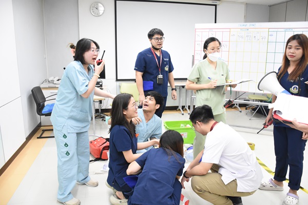 Simulation Disaster Medicine (Prehospital Emergency) แพทย์ประจำบ้านสาขาเวชศาสตร์ฉุกเฉิน ประจำปีการศึกษา 2567 