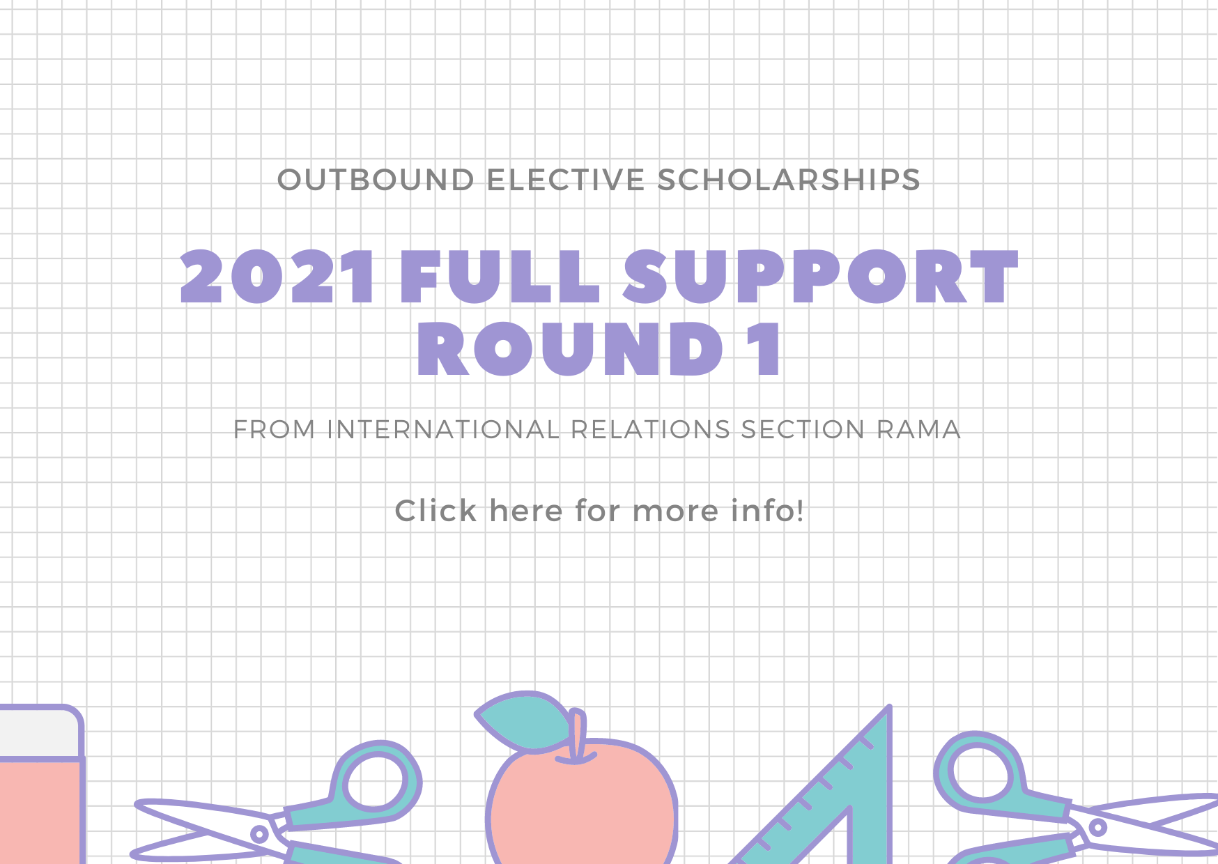 Outbound Full Support Scholarship Application 2021 Round 1 Banner