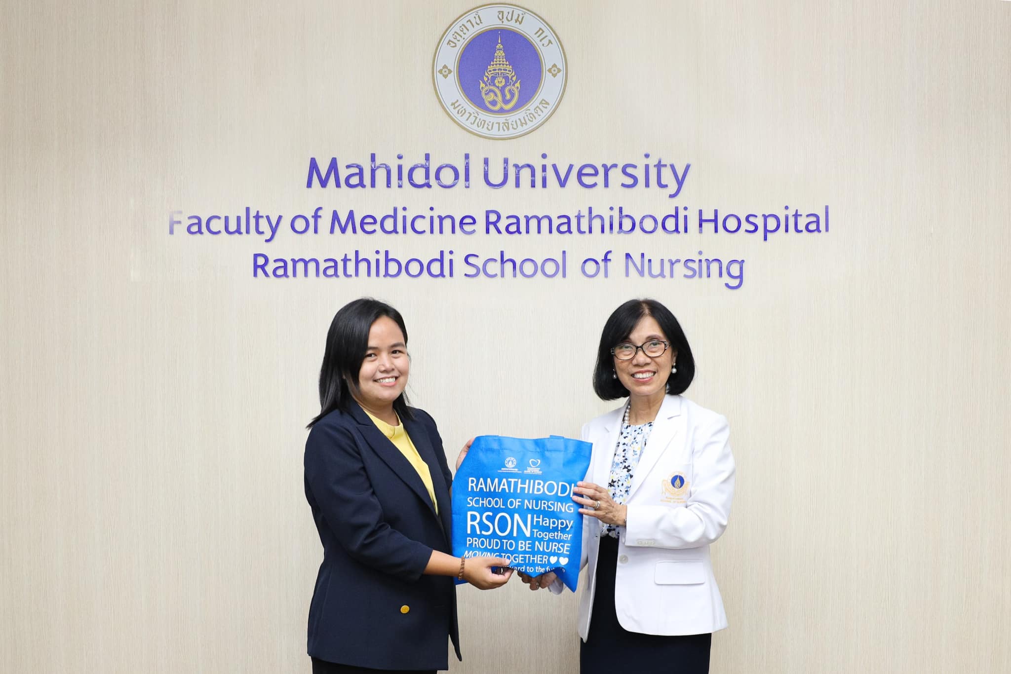 Ramathibodi School of Nursing, Faculty of Medicine Ramathibodi Hospital, Mahidol University, had a collaborative meeting with Faculty of Applied Science, King Mongkut's University of Technology North Bangkok (KMUTNB).