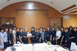 เยี่ยมสถาบันสมทบของโรงเรียนพยาบาลรามาธิบดี ณ วิทยาลัยพยาบาลบรมราชชนนี สระบุรี