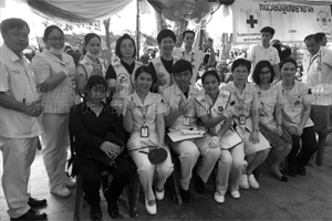 กิจกรรมจิตอาสาออกหน่วยแพทย์เคลื่อนที่งานพระราชพิธีบำเพ็ญกุศล