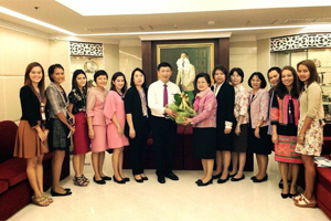 กราบสวัสดีปีใหม่และแสดงความยินดีกับอธิการบดี มหาวิทยาลัยมหิดล