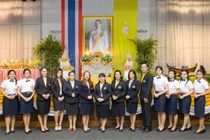 คณะผู้บริหาร คณาจารย์ และเจ้าหน้าที่โรงเรียนพยาบาลรามาธิบดีเข้าร่วมงานพิธีถวายพระพร เนื่องในวันคล้ายพระราชสมภพ สมเด็จพระบรมโอรสาธิราช