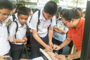 โรงเรียนพยาบาลรามาธิบดี คณะแพทยศาสตร์โรงพยาบาลรามาธิบดีมหาวิทยาลัยมหิดล ได้เข้าร่วมงาน “กิจกรรมนิทรรศการแนะแนวการศึกษาต่อ”