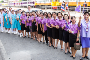 รับเสด็จสมเด็จพระเทพรัตนราชสุดาฯ สยามบรมราชกุมารี