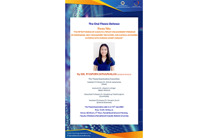 The Oral Thesis Defence. Thesis Title: “THE EFFECTIVENESS OF A HEALTH LITERACY ENHANCEMENT PROGRAM ON KNOWLEDGE