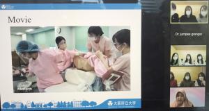 “School of Nursing OPU’s online exchange program in 2021” (1st)