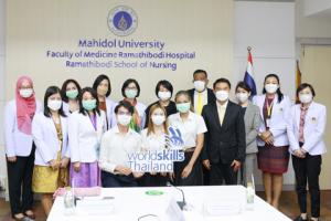 The welcoming of Ms. Apakorn Wongkatekorn, (Inspector - General) and executive members of the Department of Skill Development