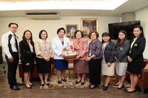 โรงเรียนพยาบาลรามาธิบดี เข้าสวัสดีปีใหม่อธิการบดีวิทยาลัยเทคโนโลยีจิตรลดา