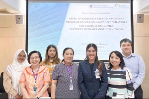 Congratulations Ms.Chalermkwan Madsong on passing her Thesis proposal examination for Master of Nursing Science Program (International Program), Ramathibodi School of Nursing, Faculty of Medicine Ramathibodi Hospital, Mahidol University on March 30, 2023.