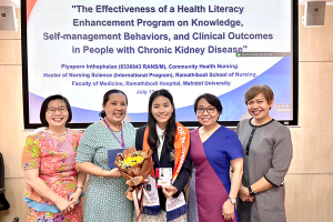 Congratulations to Ms. Piyaporn Inthaphalan on passing her Thesis Defense for Master of Nursing Science Program (International Program), Ramathibodi School of Nursing, Faculty of Medicine Ramathibodi Hospital, Mahidol University.
