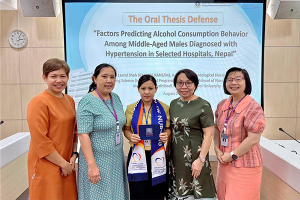 Congratulations to Mrs. Shuv Laxmi Shah on passing her Thesis Defense for Master of Nursing Science Program (International Program), Ramathibodi School of Nursing, Faculty of Medicine Ramathibodi Hospital, Mahidol University.