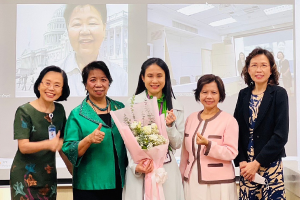 Congratulations on a successful dissertation defense of Miss Siriporn Nirapun who is the doctoral student of Doctor of Philosophy Program in Nursing (International Program), the joint program between Ramathibodi School of Nursing.
