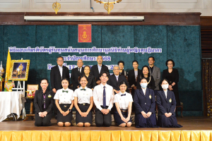 นักศึกษาพยาบาลรามาธิบดี ชั้นปีที่ 4 เข้าร่วมพิธีมอบทุนการศึกษานักศึกษาวิชาพยาบาล ประจำปีการศึกษา 2568 จัดโดย มูลนิธิท่านผู้หญิงดุษฎีมาลา