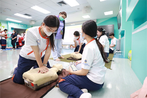 การอบรมเชิงปฏิบัติการ เรื่อง การช่วยชีวิตพื้นฐาน (Basic Life Support) รุ่นที่ 2