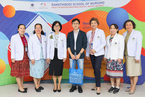 ผู้อำนวยการโรงเรียนพยาบาลรามาธิบดี พร้อมด้วย ทีมผู้บริหาร และคณาจารย์ ให้การต้อนรับผู้บริหารจาก School of Nursing, Tung Wah College, Hong Kong