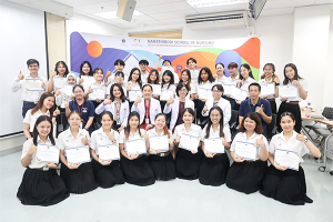 The Scholarship Certificate Ceremony for the second-year Ramathibodi nursing students under the Student Exchange Program 2024