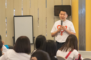 Dean, Faculty of Medicine Ramathibodi Hospital, Mahidol University, gave a talk on the topic, “Follow Mahidol University to become the world ranking through the drive of the Faculty of Medicine, Ramathibodi Hospital, Mahidol University.”