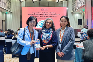 The director and the faculty member from Ramathibodi School of Nursing participated in the “Regional Capacity Building Workshop for WHO Implementing Partners on Preventing and Responding to Sexual Misconduct (PRS)” in Kathmandu, Nepal.