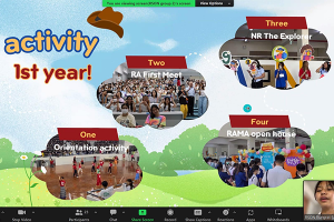 Ramathibodi nursing students participated in the “Online Exchange” activity organized by St. Luke's International University, Japan, via Zoom meeting.