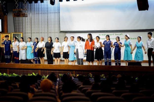 โรงเรียนพยาบาลรามาธิบดี คณะแพทยศาสตร์โรงพยาบาลรามาธิบดี มหาวิทยาลัยมหิดล เข้าร่วมงานปฐมนิเทศนักศึกษารามาธิบดี ชั้นปีที่ 1 ประจำปีการศึกษา 2566