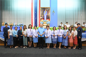 โรงเรียนพยาบาลรามาธิบดี คณะแพทยศาสตร์โรงพยาบาลรามาธิบดี เข้าร่วมพิธีถวายพระพรชัยมงคล เนื่องในวโรกาสมหามงคลวันเฉลิมพระชนมพรรษา สมเด็จพระนางเจ้าสิริกิติ์ พระบรมราชินีนาถ พระบรมราชชนนีพันปีหลวง จัดโดยคณะแพทยศาสตร์โรงพยาบาลรามาธิบดี มหาวิทยาลัยมหิดล