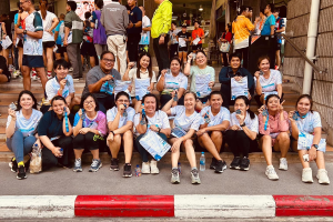 คณาจารย์ และบุคลากร โรงเรียนพยาบาลรามาธิบดี คณะแพทยศาสตร์โรงพยาบาลรามาธิบดี มหาวิทยาลัยมหิดล เข้าร่วมกิจกรรม เดิน - วิ่งประเพณี รามาธิบดี ประจำปี 2568
