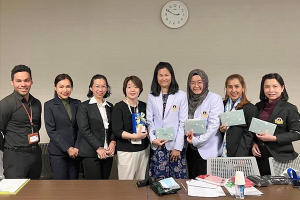Administrators of Ramathibodi School of Nursing and administrators of nursing of the Faculty of Medicine Ramathibodi Hospital, Mahidol University visited St.Luke's International University, Japan between 15 – 22 April 2023 (Day 1)