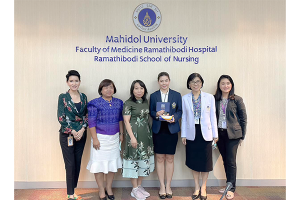 Ramathibodi School of Nursing congratulations to Ms. Tukata Radsamitat on passing her Thesis defense for Master of Nursing Science Program (International Program), Ramathibodi School of Nursing.
