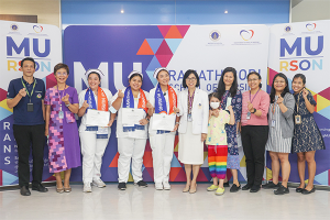 Ramathibodi School of Nursing held a farewell ceremony to nursing students from VIA University College for completing a study visit under the student exchange program.