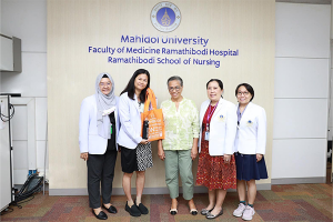 โรงเรียนพยาบาลรามาธิบดี ให้การต้อนรับ Professor Dr. Ligia Malagon De Salazar, a senior professor and researcher of the school of Public Health from Universidad del Valle, the director of the NGO Foundation for Public Health Development