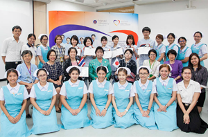 พิธีแสดงความยินดีแก่นักศึกษาพยาบาลจาก Mie Prefectural College of Nursing ประเทศญี่ปุ่น ในวาระสำเร็จการศึกษา