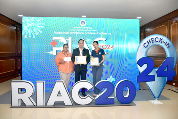 ภาควิชาออร์โธปิดิกส์ได้รับรางวัลรองชนะเลิศ อันดับ 2 ในงานประชุมวิชาการ RIAC 2024