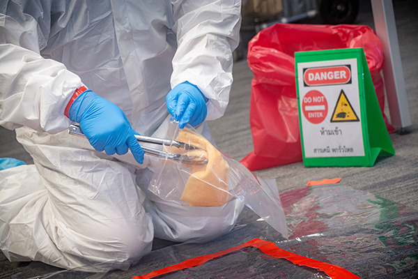 อบรมการใช้ชุดอุปกรณ์ทำความสะอาด Spill kit