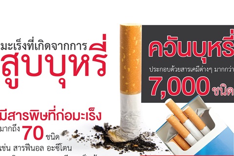 มะเร็งที่เกิดจากการสูบบุหรี่