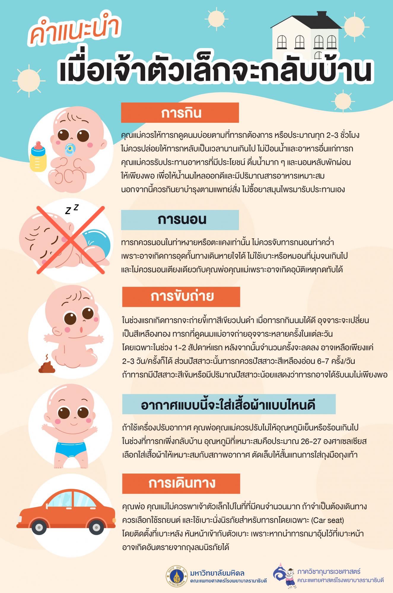คำแนะนำ เตรียมตัวก่อนกลับบ้าน