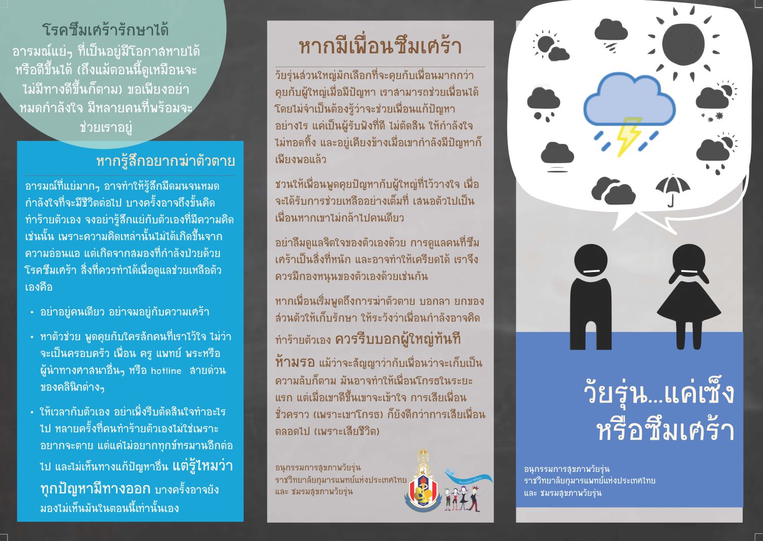วัยรุ่น แค่เซ็งหรือซึมเศร้า