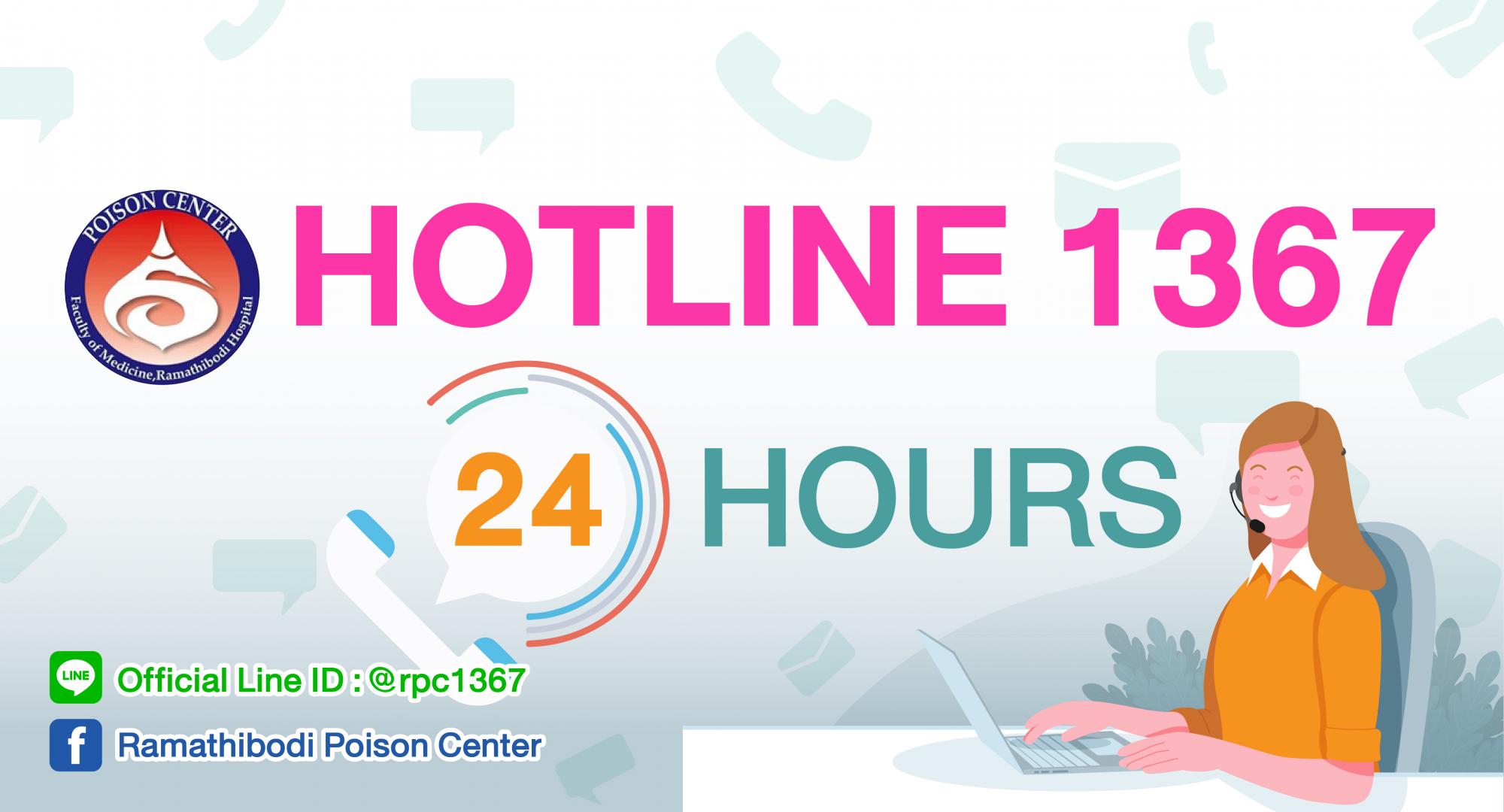 HOTLINE 1367 ตลอด 24 ชั่วโมง
