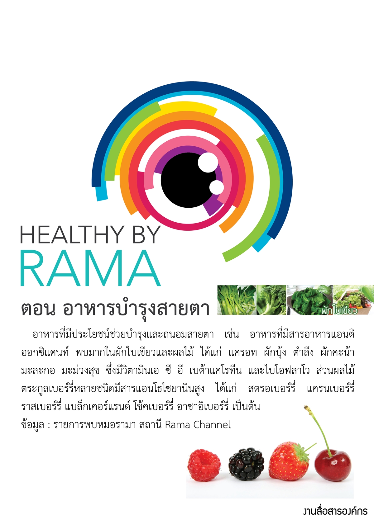 Healthy By Rama ตอน อาหารบำรุงสายตา