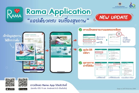 Rama Application “แอปเดียวครบ จบเรื่องสุขภาพ”