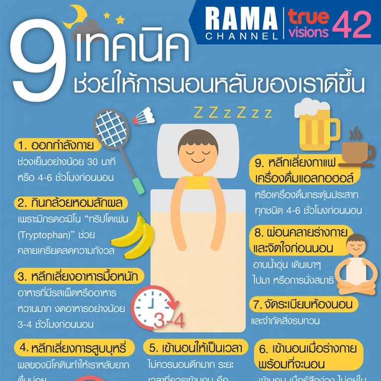 วิธีทําให้นอนหลับ 9 เทคนิค ช่วยให้การนอนหลับของเราดีขึ้น