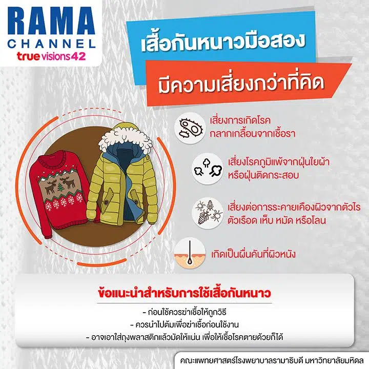 เสื้อกันหนาวมือสอง มีความเสี่ยงกว่าที่คิด