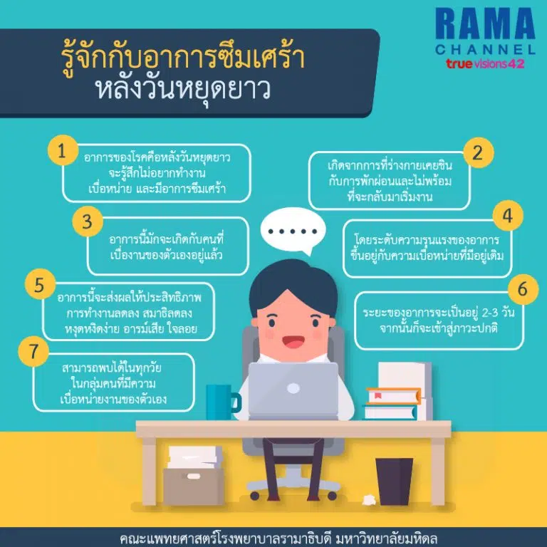 รู้จักกับ อาการซึมเศร้า หลังวันหยุดยาว